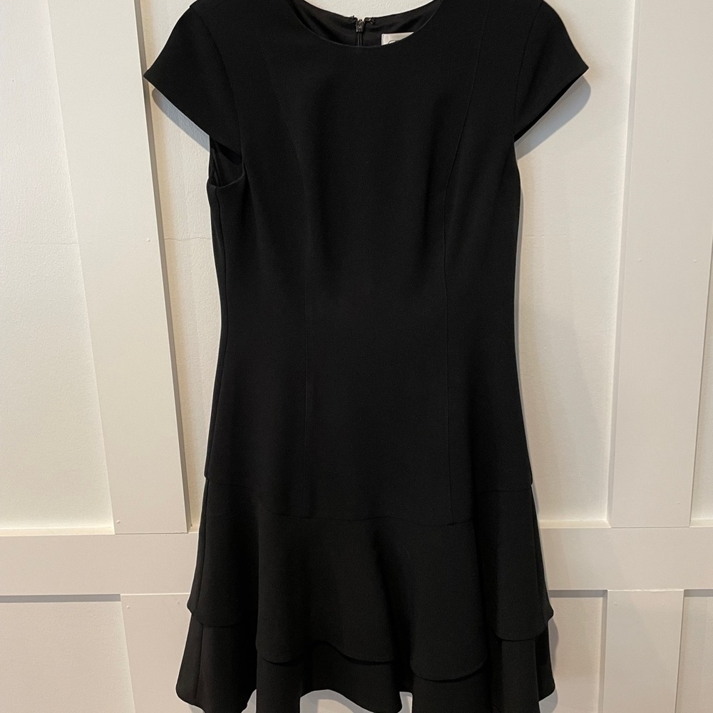 Eliza J Cap Sleeve Tiered Drop Waist A-line Dress
